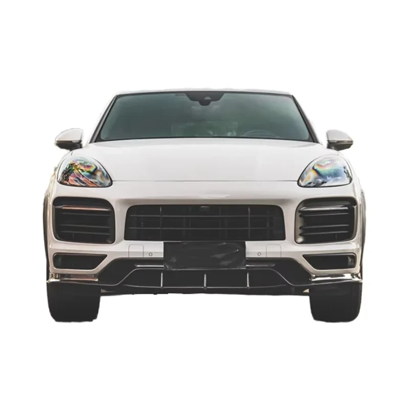 FOR  Cayenne Body Kit for  Cayenne Upgrd CMST Style Carbon Fiber Front Lip Side Skirt Diffuser Spoiler