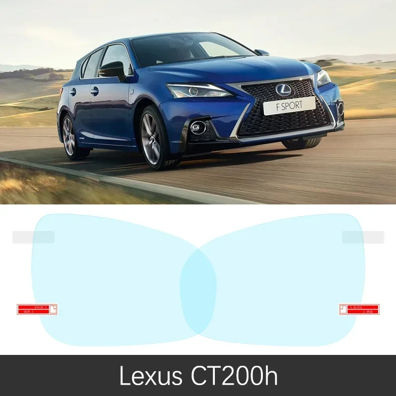 Full Cover Rainproof Anti-Fog Film For Lexus CT200h CT 200 200h 2011~2019 Rearview Protective Mirror Stickers Accessories