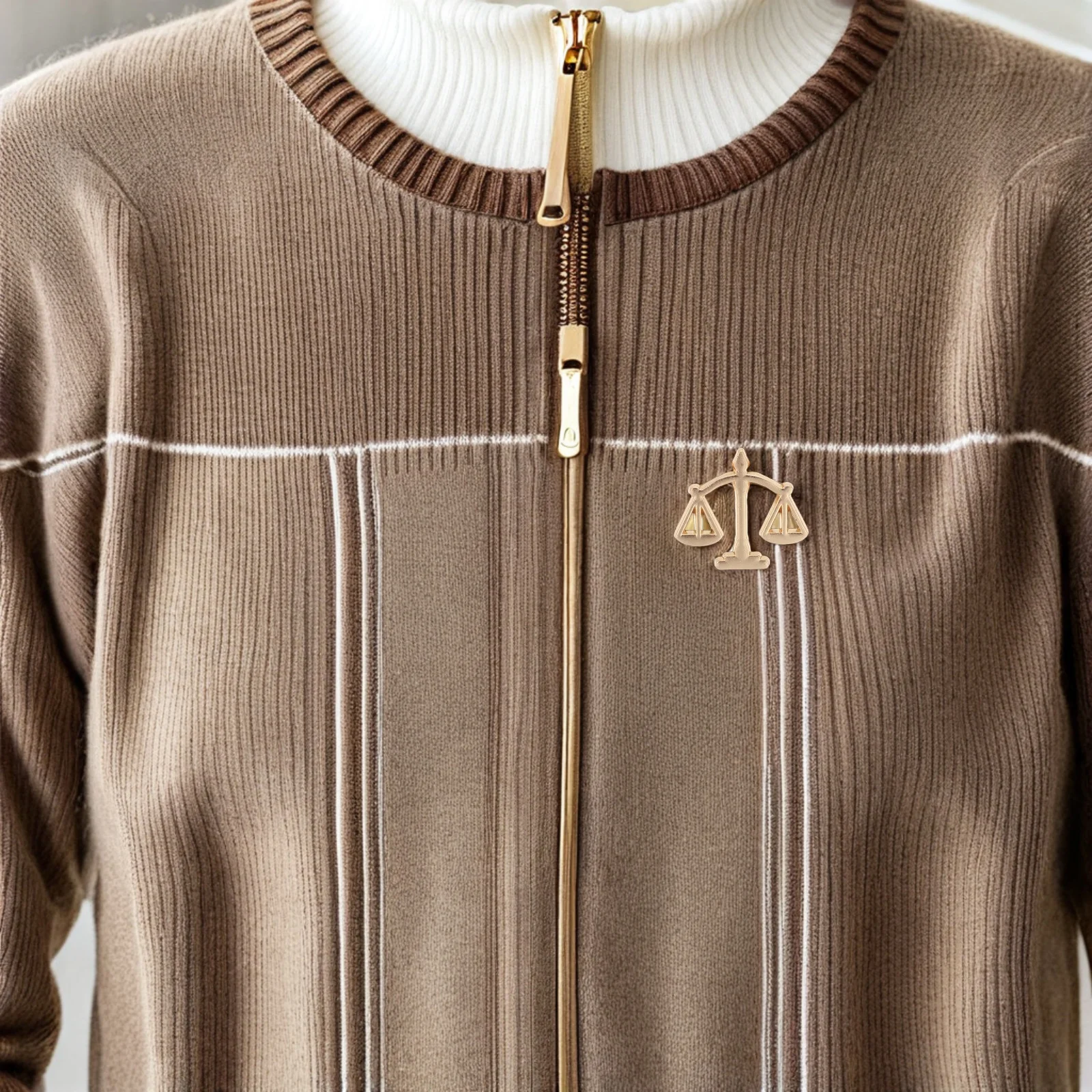 

6pcs Metal Brooch Pin Scale Of Justice Lapel Pins For Men Suit Accessories Brooches For Women Lawyer Judge Collar Brooches