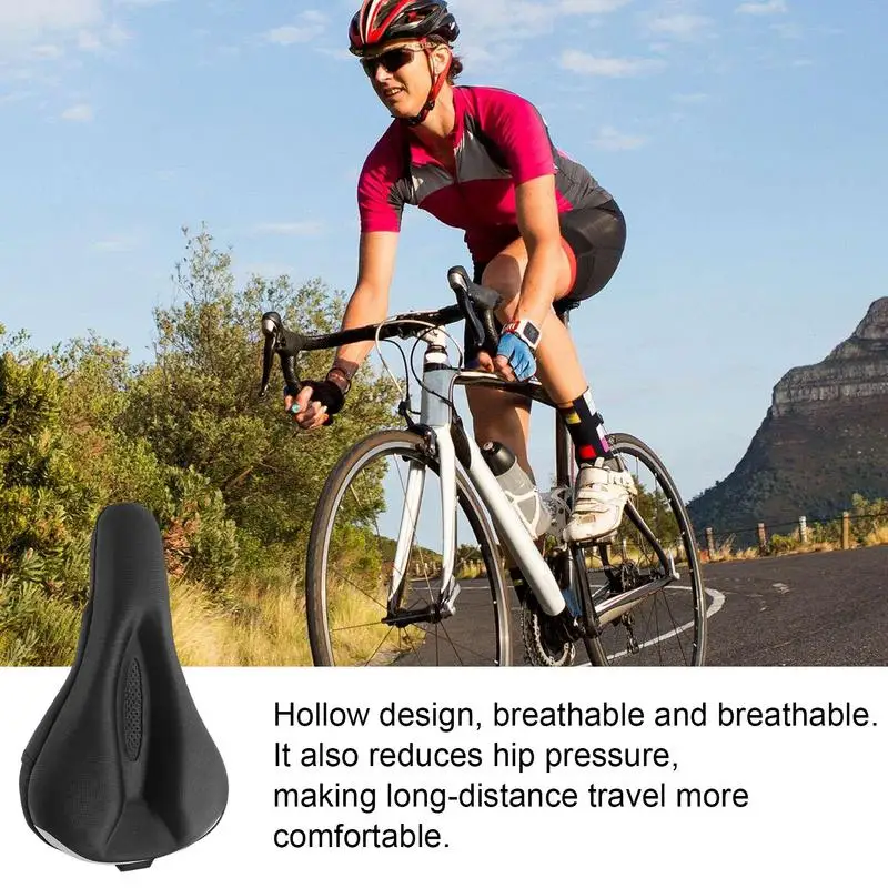 Mountain Bike Saddle Cover Thick Breathable Super Soft Bicycle Seat Cushion Bike Seat Bicycle Accessories