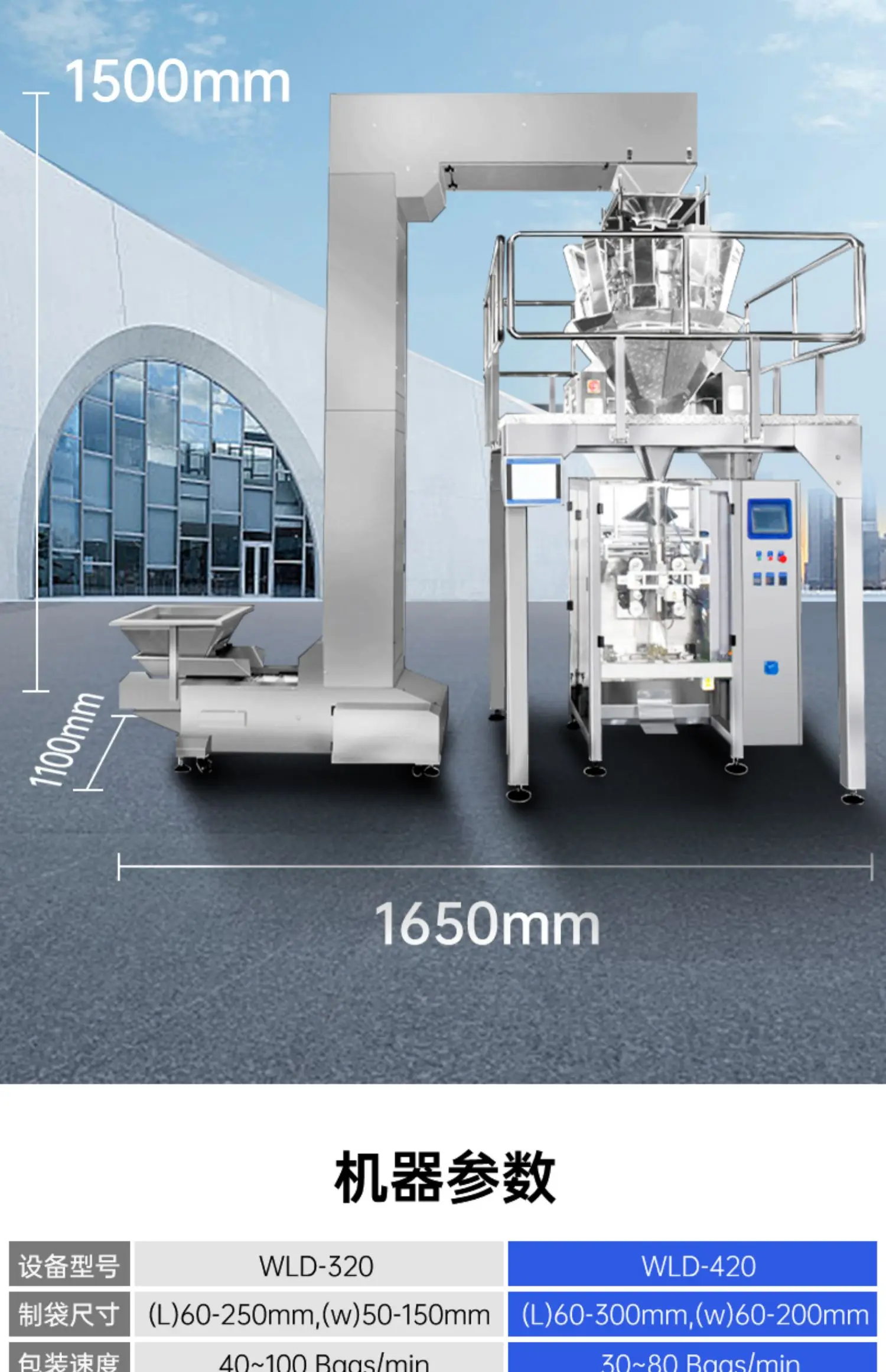 For Automatic Granular Powder Bagged Tea Packaging Machine Tea Seasoning Feed Cat and Dog Food Screw Coarse