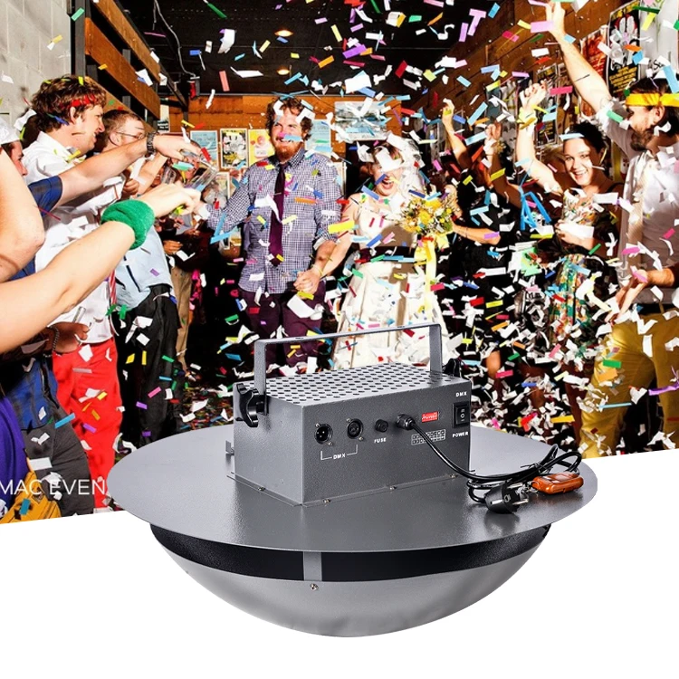 dmx co2 rainbow confetti blower  machine flower effecct for wedding