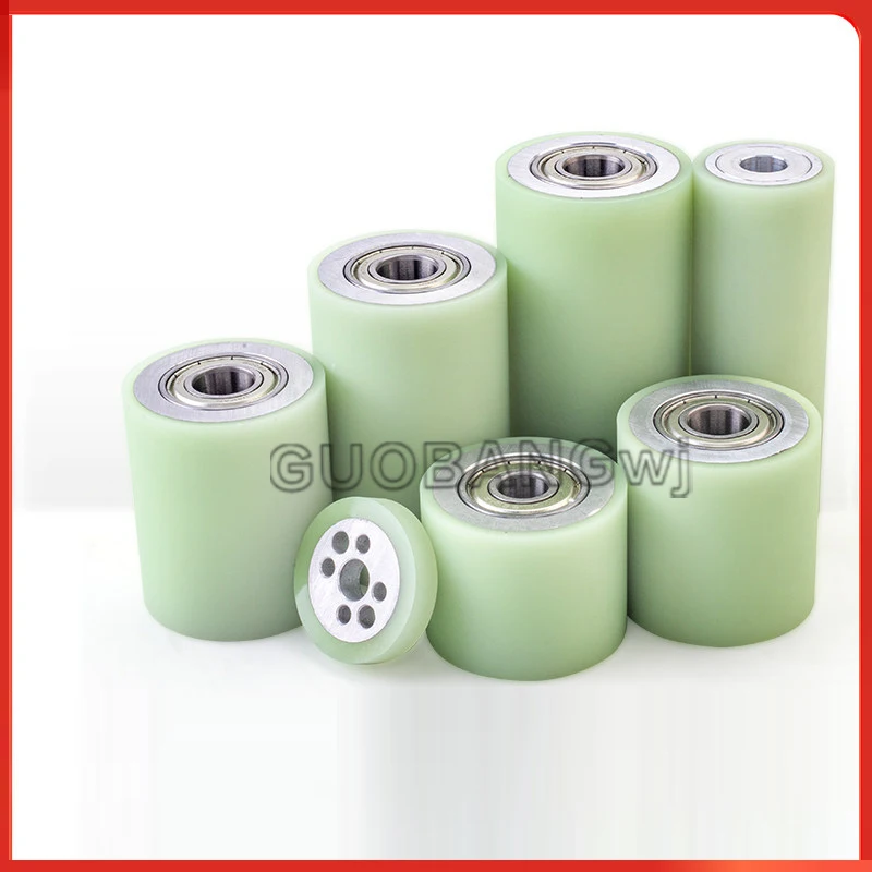 PU35-70-10 6900 PU Polyurethane Coated Pulley 626 Bearing Wheel Silent Wear-Resistant Rolling Guide Wheel Flat Roller 1PCS