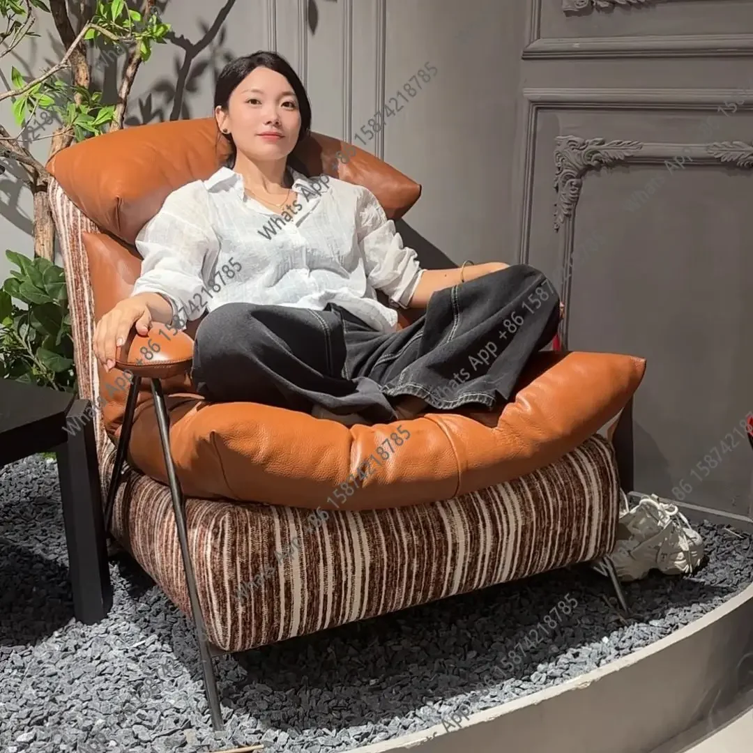 

Современное минималистичное кресло-софа для гостиной, спальни, кабинета, балкона, для отдыха, в средневековом стиле X