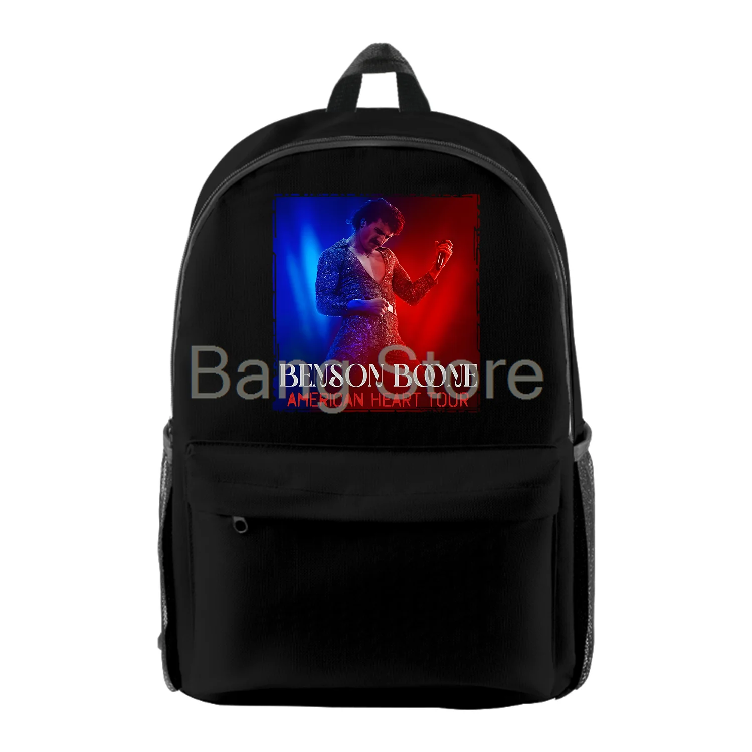 

Benson Boone American Heart Tour Backpack Women Men Shoulders Bag Casual Streetwear Daypack Unisex Travel Bags