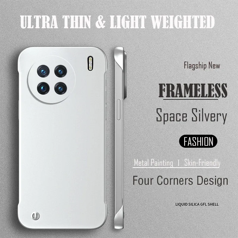 Metal Surface Painting Ultra Thin Frameless Phone Case For Oneplus 13 12 12R 11 11R 10T 10 9 8 Pro Cases Smooth Full Cover