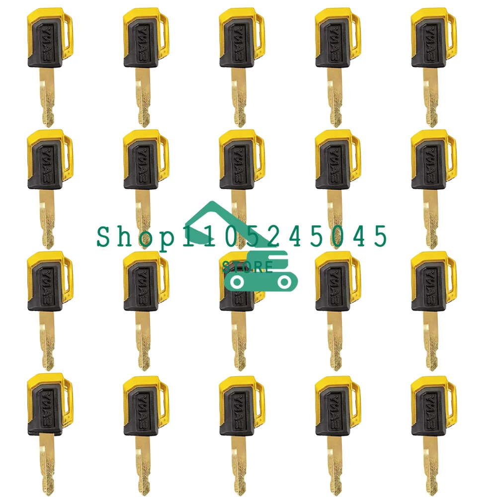 20PCS 5560757031 Keys for Sany Excavator Ignition Start Keys SY16/35/55C/60/65/75/135/155/215/235/285/365