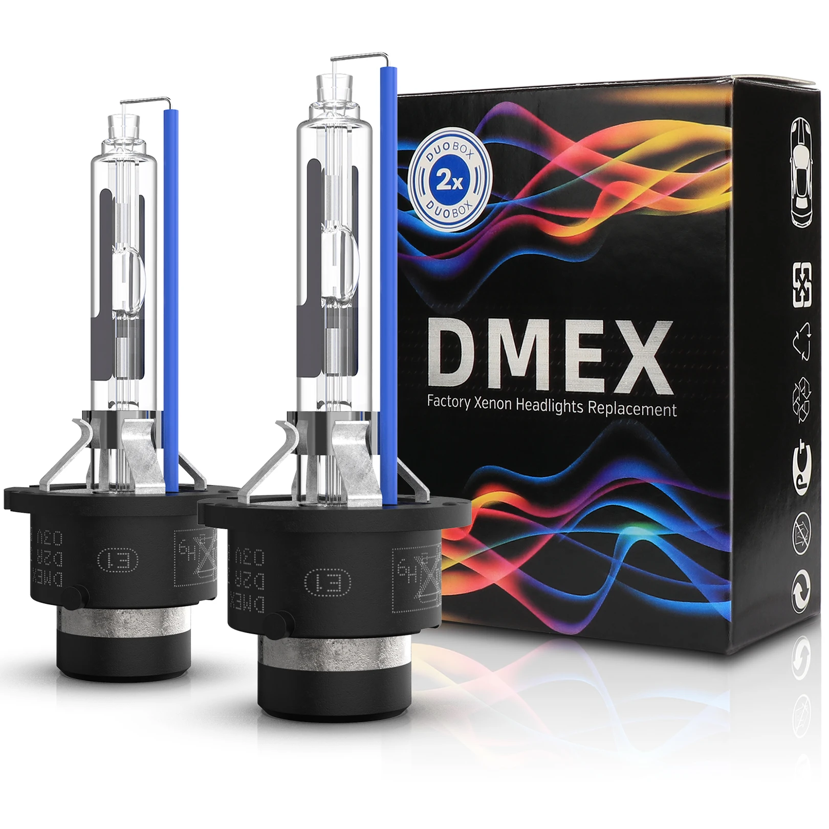 

DMEX 1 Pair OEM Regular 35W D2R Xenon HID Bulb 4300K 4500K 5000K 5500K 6000K 8000K HID Xenon HeadLight Lamp for Car HeadLight