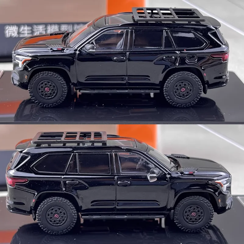 GCD 1/64 Toyota Sequoia XK80 TRD Pro coches de aleación juguetes vehículo de Motor Diecast Metal modelo regalo para niños