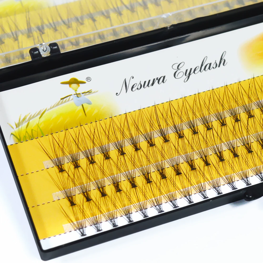 Natrual Long 10D Mink Eyelashes Extension Black Soft False Lashes High Quanlity Fake Eyelash Individual Grafting Makeup Tools