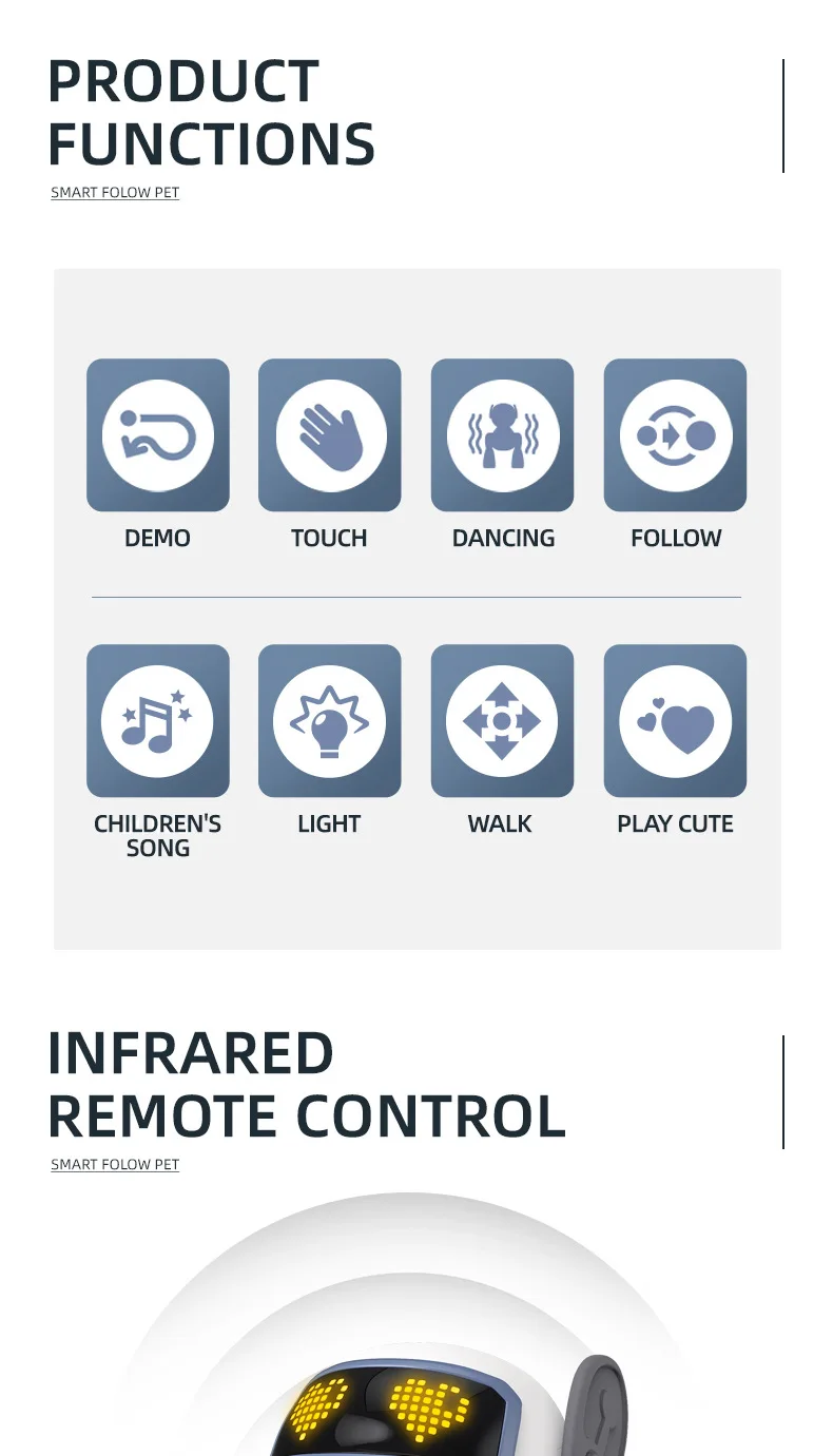 2025 AI Smart Robot Dog - Control de voz, detección táctil, juguete para mascotas programable, regalo para niños y niñas (baile RC)