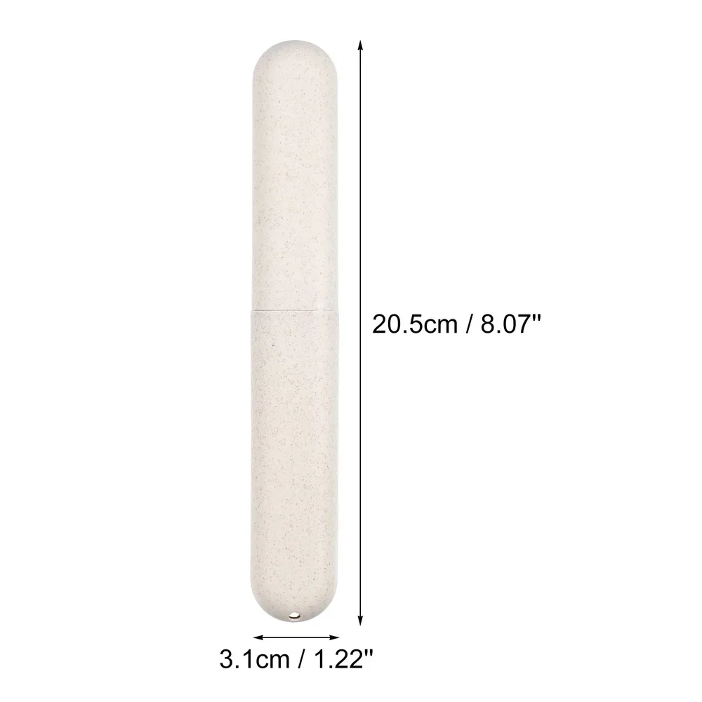 2 шт. чехол для держателей зубных щеток зеленый бежевый дорожный 8,07 x 1,22 x 0,83