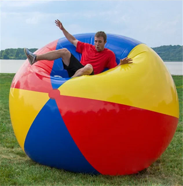 Giant Rainbow Inflatable PVC Beach Ball Colorful Water Balloons Inflated Ball Children Summer Holiday Outdoor Games Water Toys