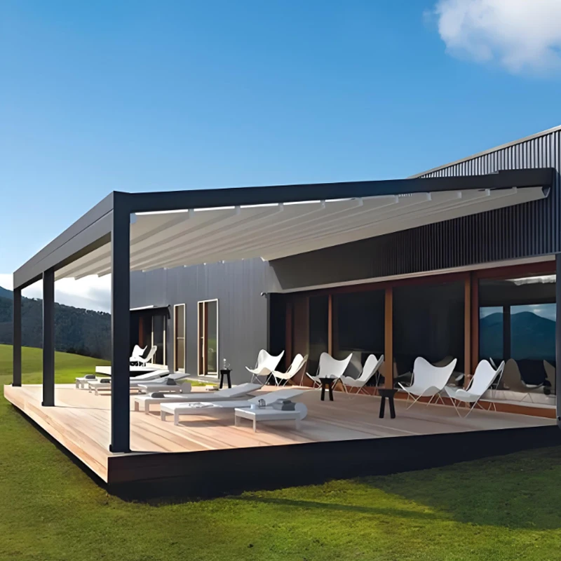 

Пергола с жестким верхом для беседки и крыши. Большие настенные сверхмощные навесы для патио, террасов, заднего двора.