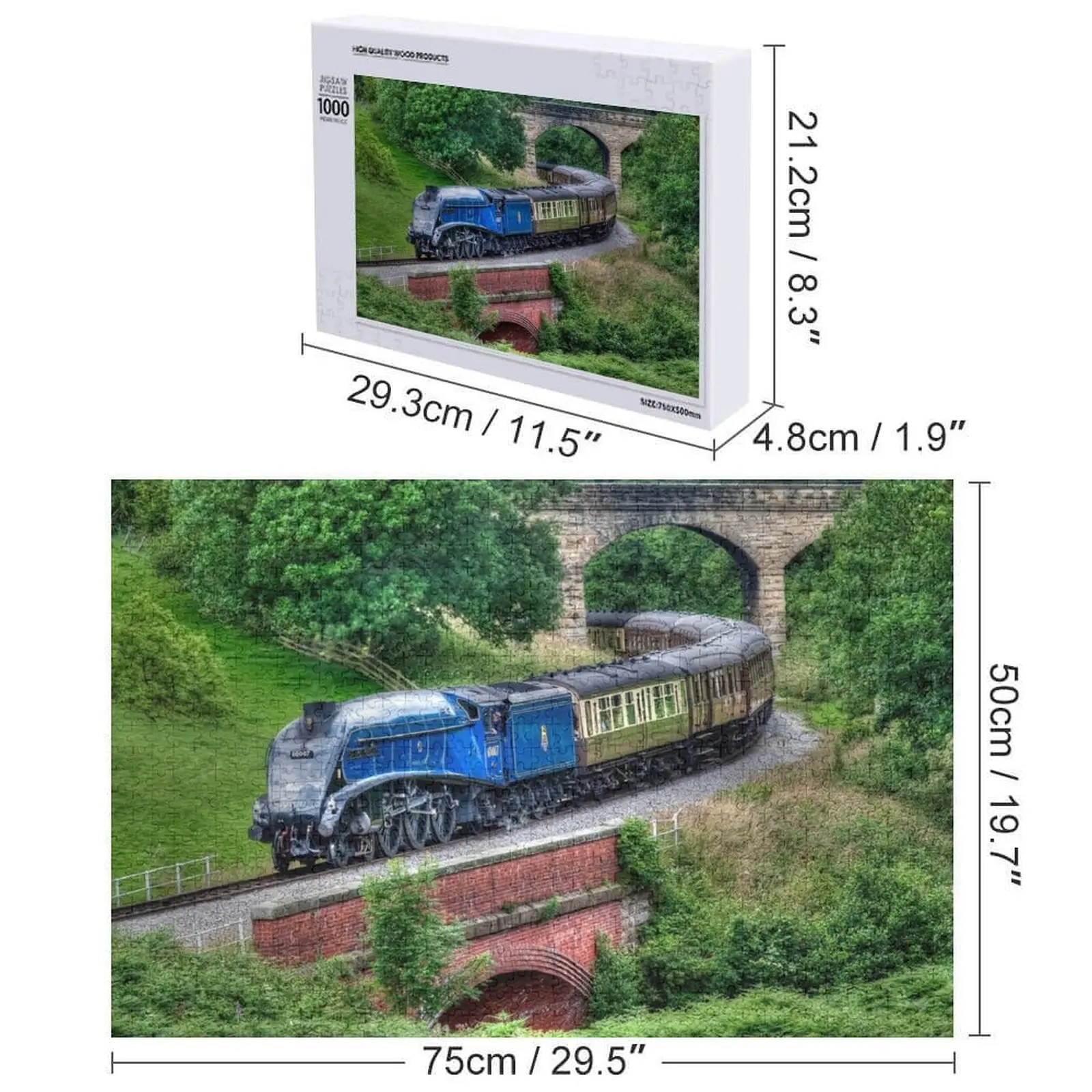 60007 السير نايجل جريسلي قاطرة بازل قطع طفل خشبي الذكاء لعبة ألغاز الطفل