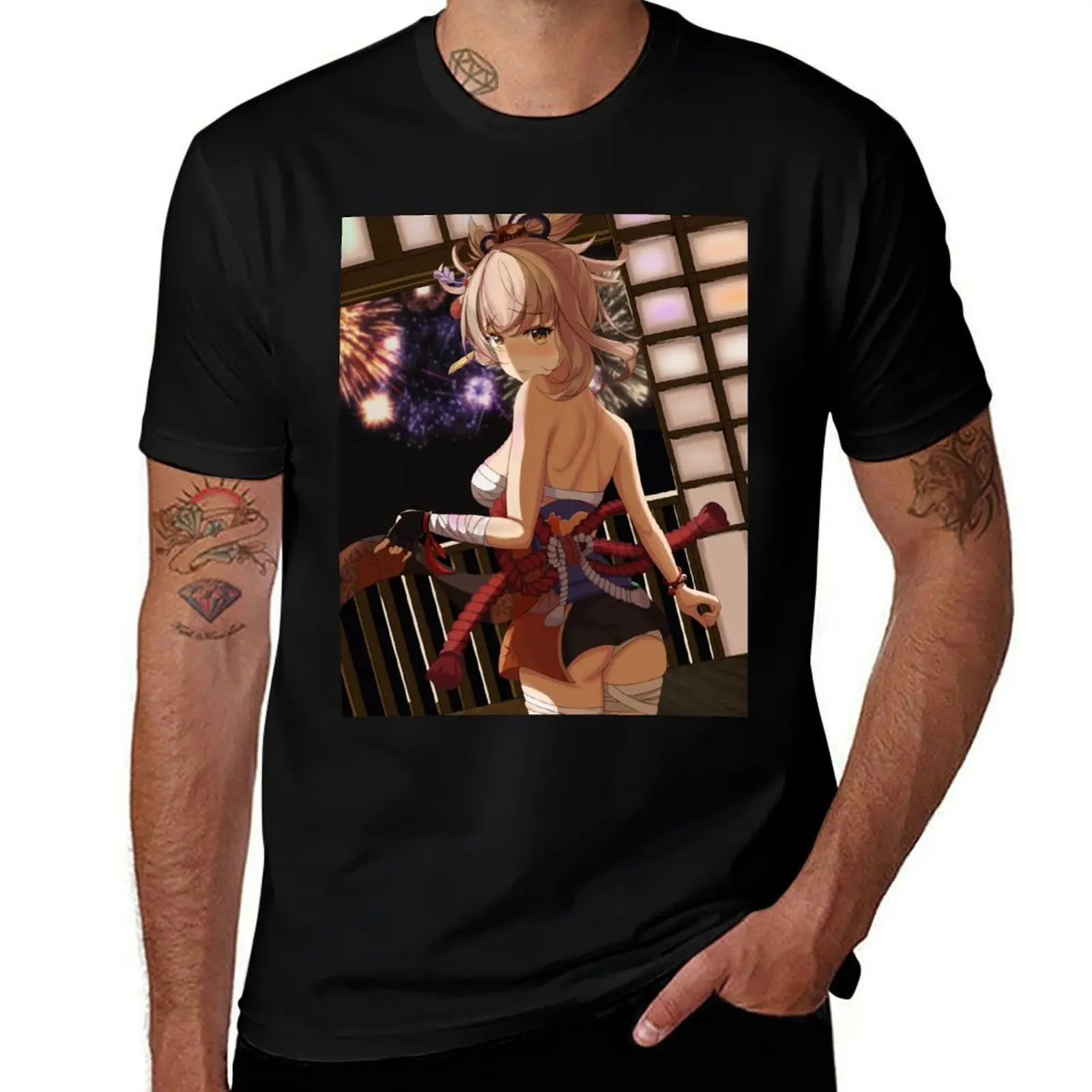 

Yoimiya genshin T-Shirt t shirts for man graphic funny man t shirt cotton t shirt man cotton T-shirt