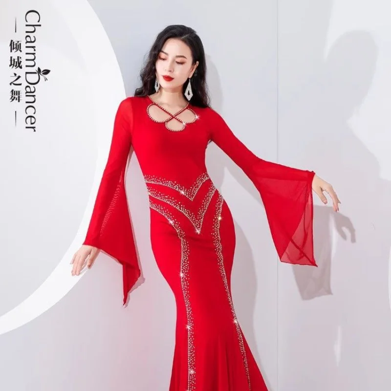 

Women Iraq Hair-throwing Robe Performance Costume Sexy Belly Dance Wear Festival Wedding Dress Luxury Party Clothes 2025 Black