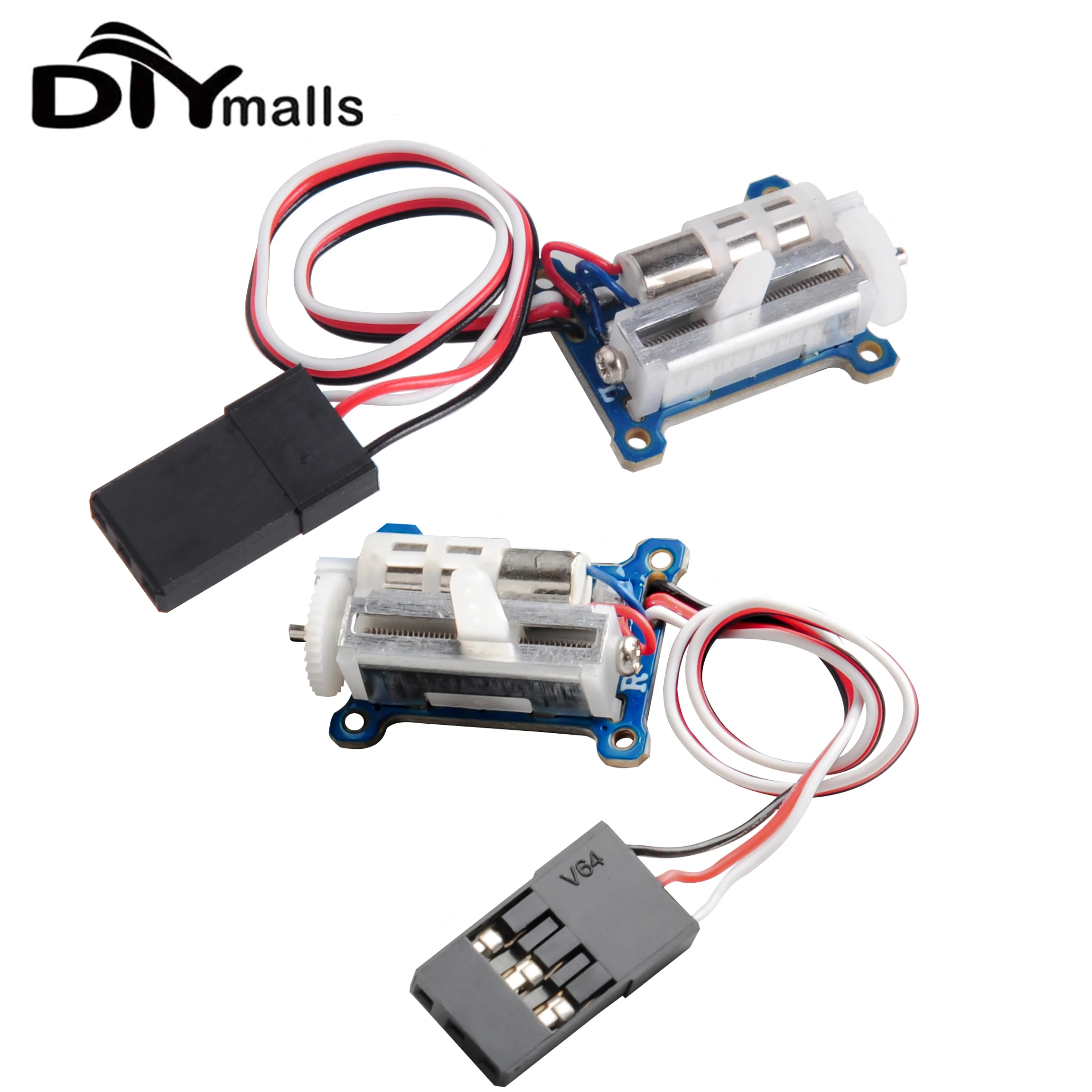 2PCS GS-1502 Linear Servo JR Plug 1.5g Ultra Micro Digtal Servo Tiny Servo Steering Gear 3.7-5V for RC Aircraft DIY Model