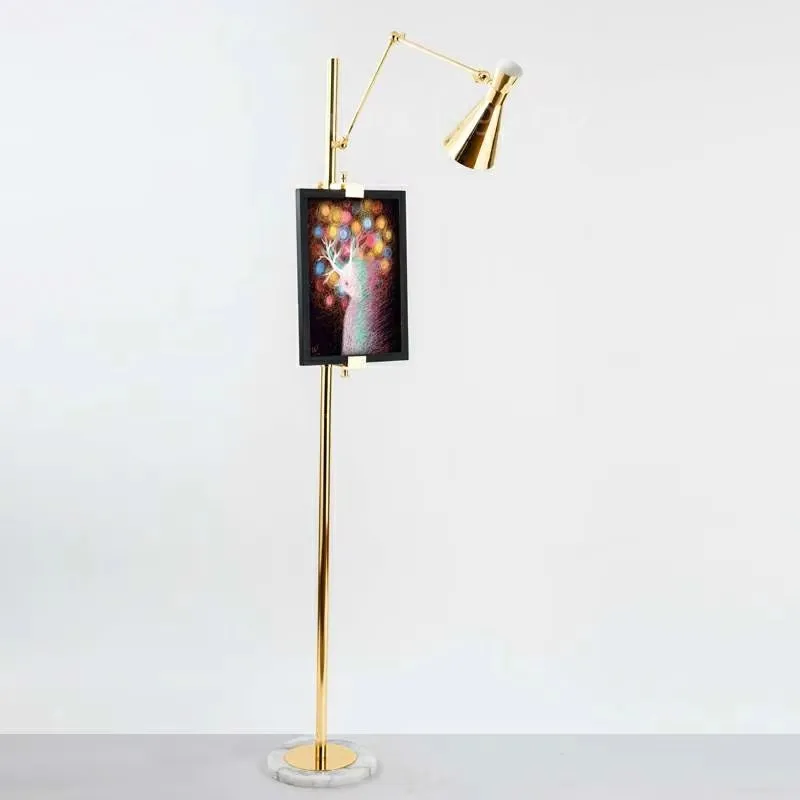 

Modern sketchpad Table floor lamp stand light for painting room study drawing metal luxury reading lighting fixtures decor