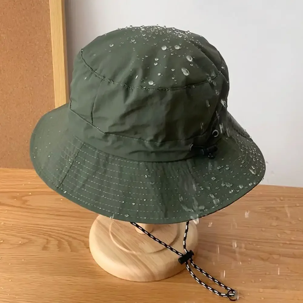 1pc Anti-Sun Hat Mountaineering Hat Thin Stowable Sunproof Waterproof Sun Shading Quick Dry Bucket Shape Summer Camping Hiking