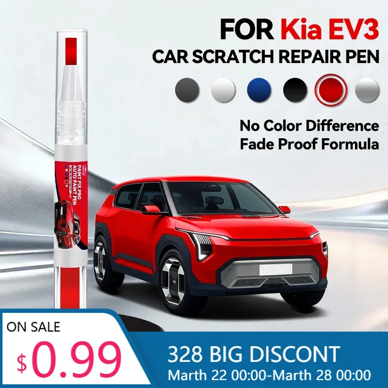 

Горячая новинка: Карандаш для ремонта автомобильной краски KIA EV3, аксессуары для устранения царапин, цвета: черный 9B, зеленый, серый, оранжевый 06, белый перламутр U4