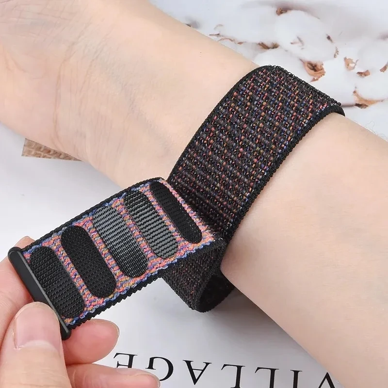 22mm Nylon Loop Strap For Honor Watch 4 Pro / GS 3 / GS 3i / GS Pro / Magic Watch 2 46mm Replacement Band Bracelet Accessories
