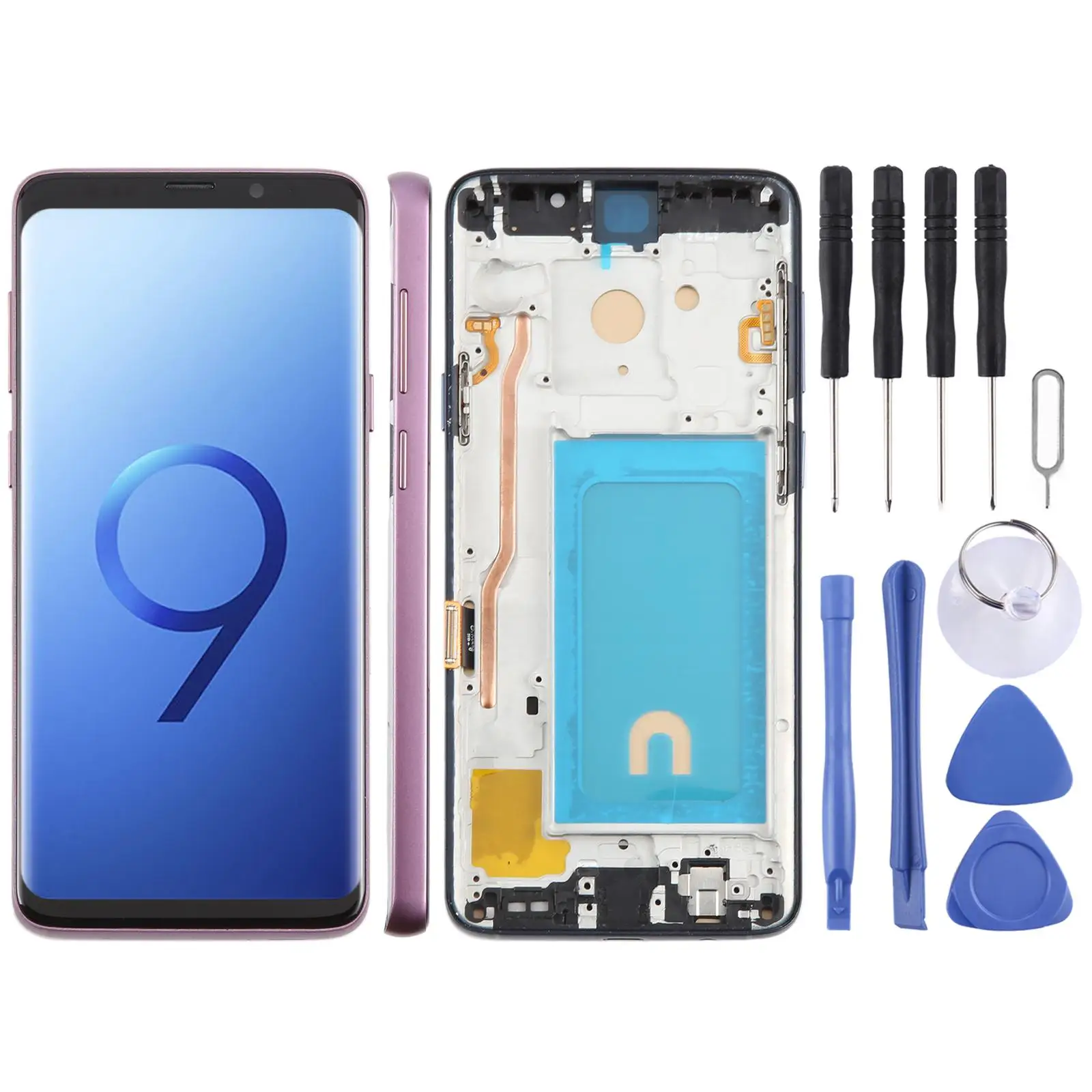 for-samsung-galaxy-s9-sm-g965f-618-inch-tft-lcd-screen-digitizer-full-assembly-with-frame