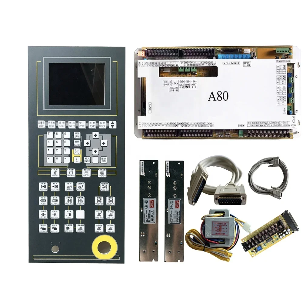 Techmation A80 control system with Single LCD,Techmation PLC A80 with color display