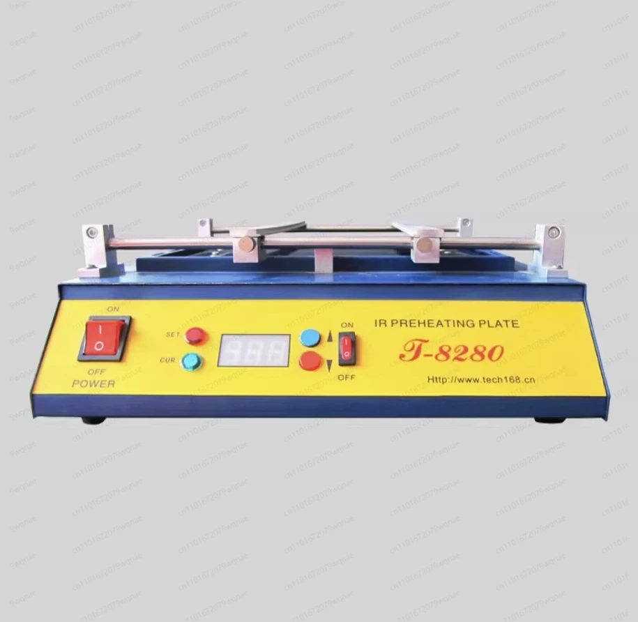 Infrared preheating station T-8280: PUHUI preheat plate for SMD rework, 0-450°C solder repair