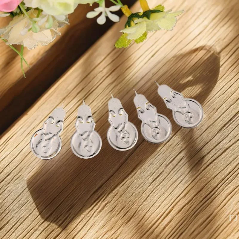 Efficient Gourd Style Cross Stitch Needle Threader with Aluminum Sheet