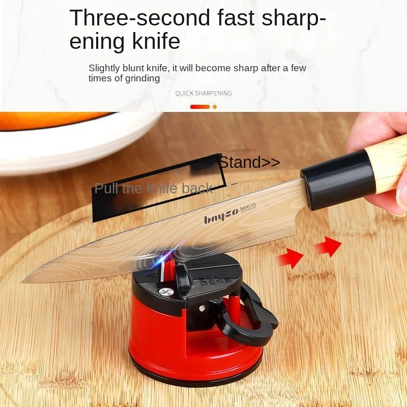 Tungsten Steel Knife Sharpener Mini Sucker Knife Sharpener Kitchen Supplies