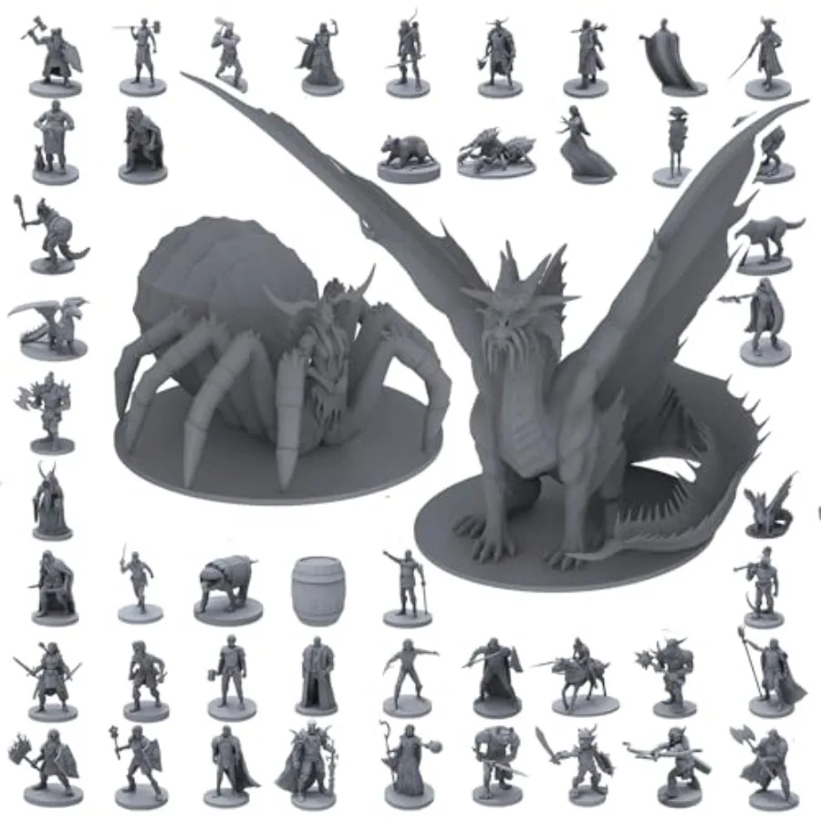 

101 Unique Miniatures - Mythical Heroes Complete Edition - Suitable Size for DND