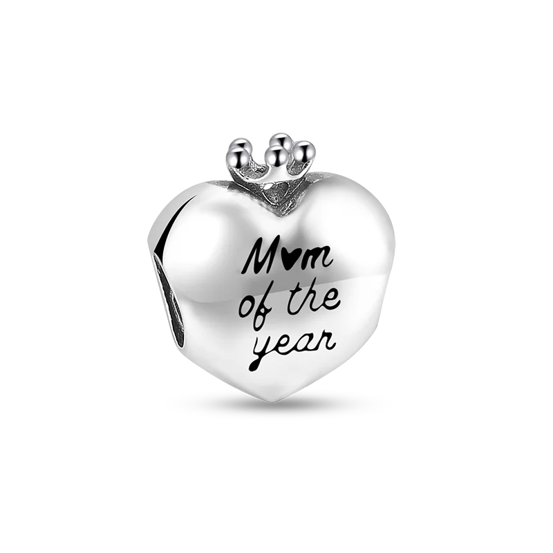 Charms Beads 925 Sterling Silver Tree of Life Peach Heart Sweet Love Charms Fit Pendants Bracelets Necklaces Women Jewelry Gift