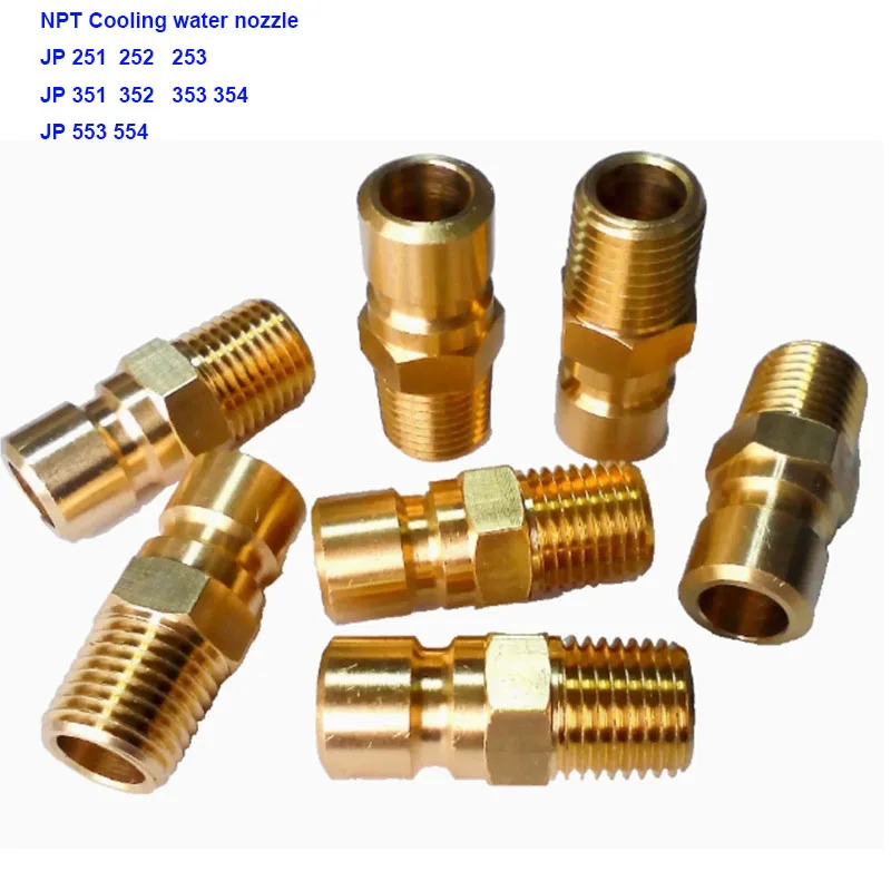 2Pcs 10Pcs JP NPT Male Brass Quick Connector Plug, Injection Mold Cooling Water Nozzle, Mold Cooling System Fitting Accessories