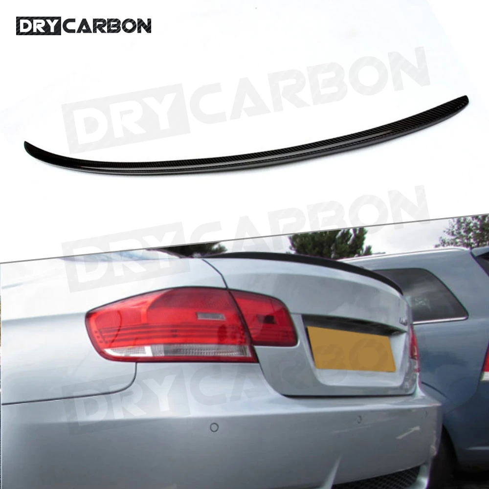 Carbon Fiber Rear Trunk Lip Spoiler Car Accessories for BMW 3 Series E92 M3 Coupe 2009 2010 2011 2012 2013 FRP Rear Boot Spoiler