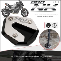 For CFMOTO 800NK 800 NK 2023 Motorcycle CNC Kickstand Foot Side Stand Extension Pad Support Plate Enlarge