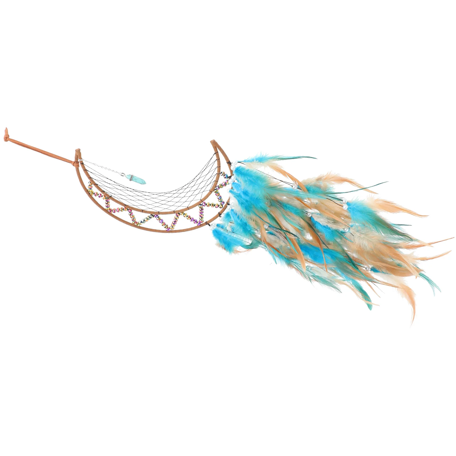 

Delicate Dream Catcher Wall Ornament Chic Home Bedroom Decoration Cozy Plumes Dreamcatcher Pendant For Room Coffee Shop Studio