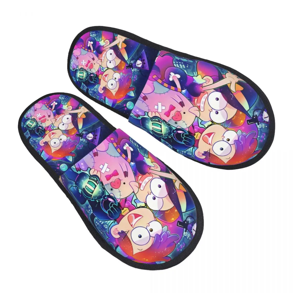 

Изготовленные на заказ комедийные тапочки из пены с эффектом памяти Gravity Falls, женские мягкие теплые домашние тапочки с милыми героями мультфильмов в стиле аниме
