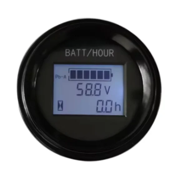 DC 12/24/48V LED Battery Indicator Round Battery Meter LiFePO4 Lead-Acid Ternary Lithium Battery Ezgo Club Car Yamaha Golf Cart