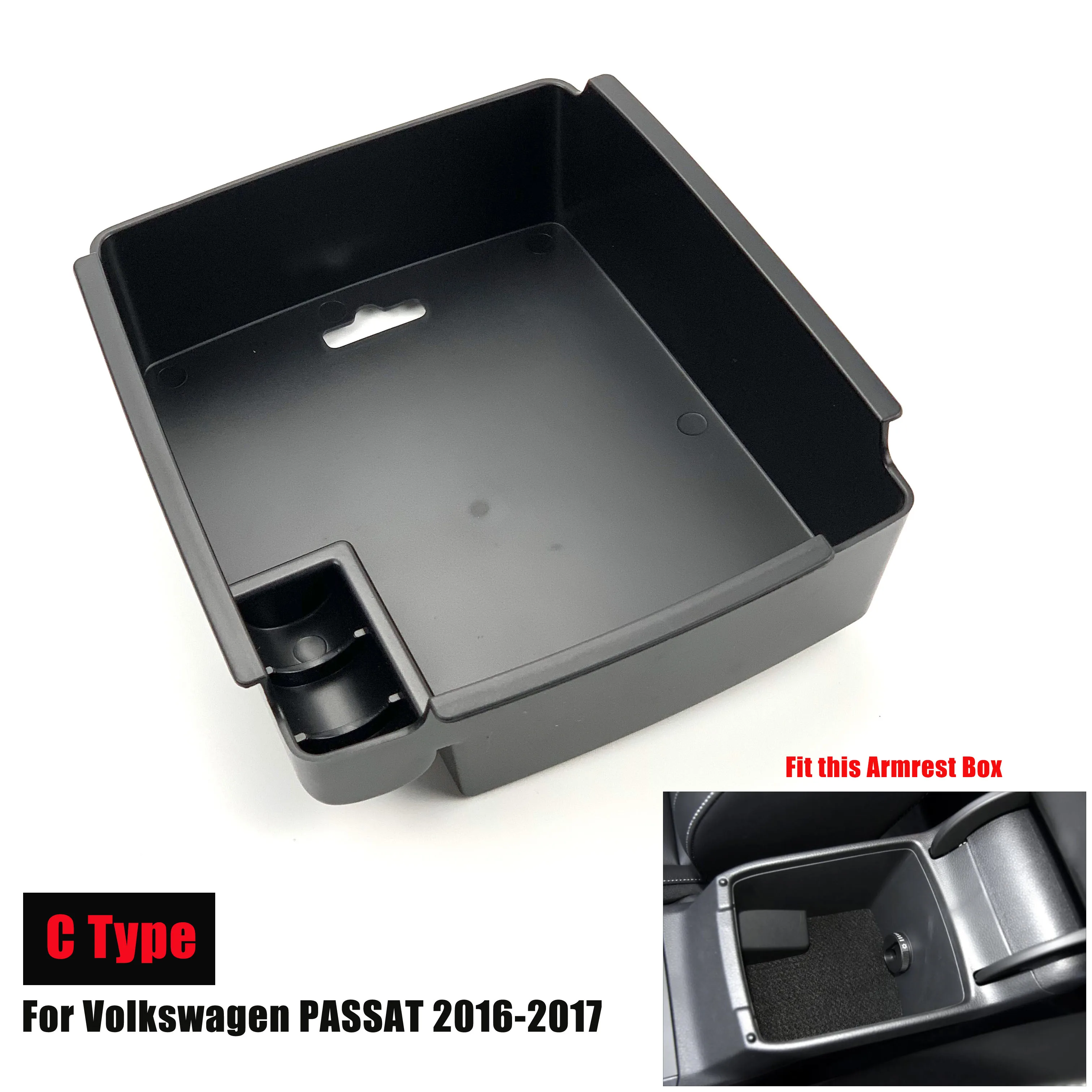 Car Armrest Box For Volkswagen Touareg Jetta Sharan Tiguan Touran Teramont Passat CC Variant Arteon Golf Sciocco MAGOTAN T-ROC