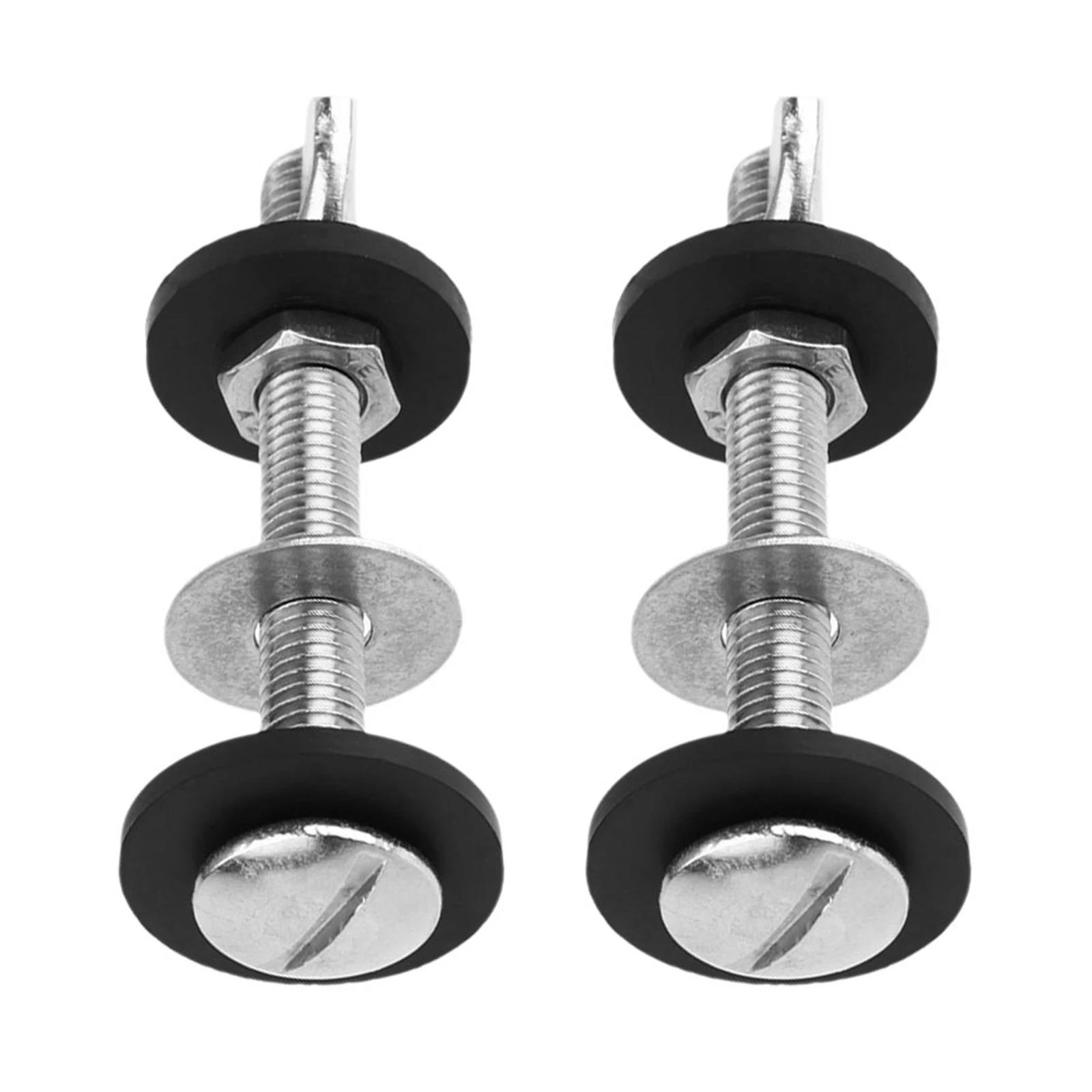 

2pcs Toilet Tank Bolts Stainless Steel Rubber Sealing Ring Washers Screw Fixing Accessories for Home Use Durability