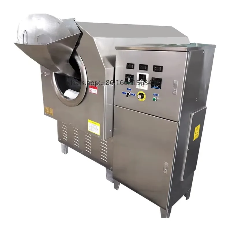 Factory Direct SalesAutomatic Cashew Nut Roaster Almond Cocoa Bean Peanut Corn Grain Roasting Machine Price