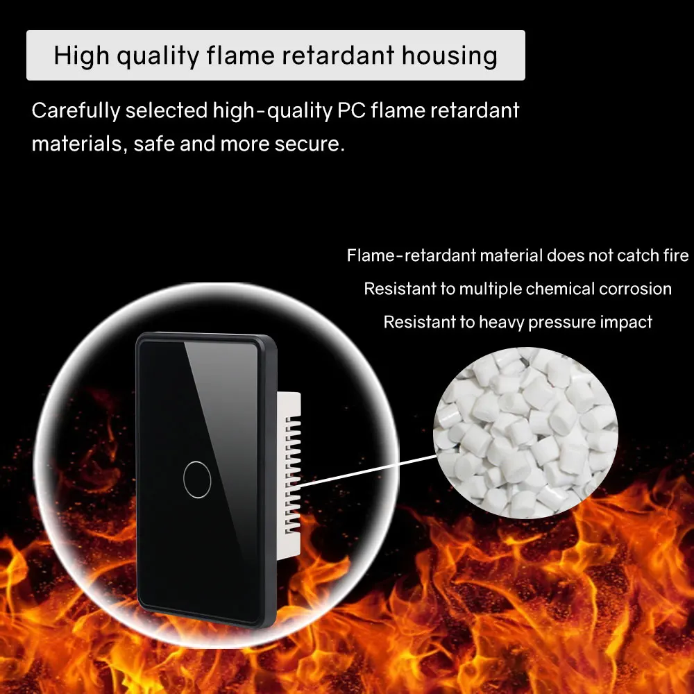 STLF الولايات المتحدة القياسية الذكية مفتاح الإضاءة اليكسا صوت التحكم عن بعد مقاوم للماء 10A زجاج الجدار التبديل لوحة اللمس الحياة الذكية #4