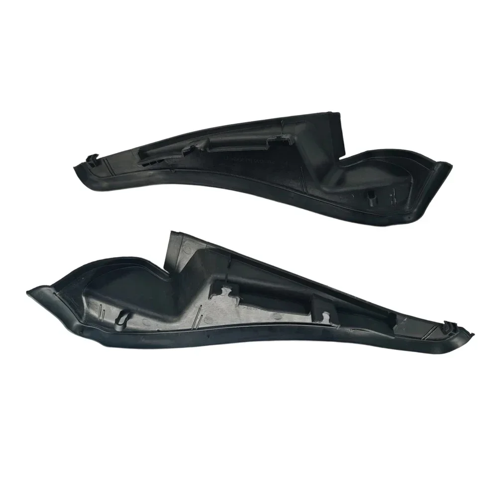 Windshield Deflector Covers Set Air Deflector Cover Black Windshield Trim Cover ABS Plastic Pressure Resistant