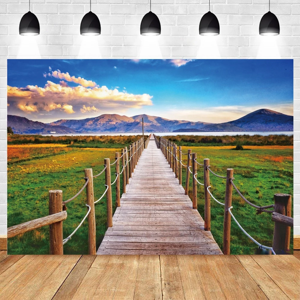 자연 풍경 사진 배경 용수철 숲 산 물 푸른 하늘 하얀 구름 풍경 포토콜 사진 배경