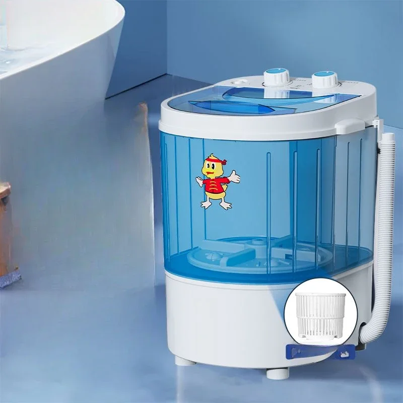 Washing machine mini small baby socks underwear and underwear home dormitory drain dual -purpose portable washing machine