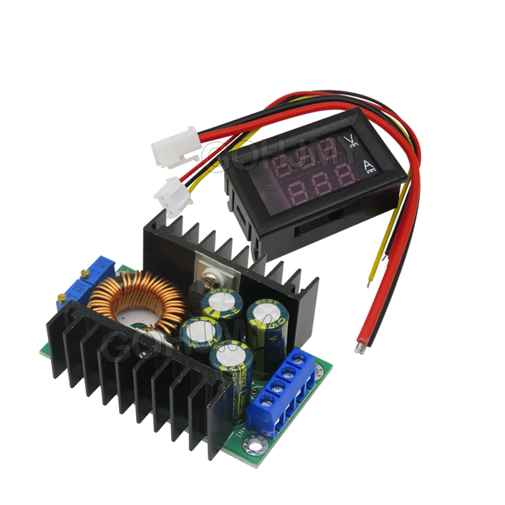 DC DC 150W Boost Converter / 9A 300W Step Down Buck Converter Power module DC 0-100V 10A Digital Voltmeter Ammeter Dual Display