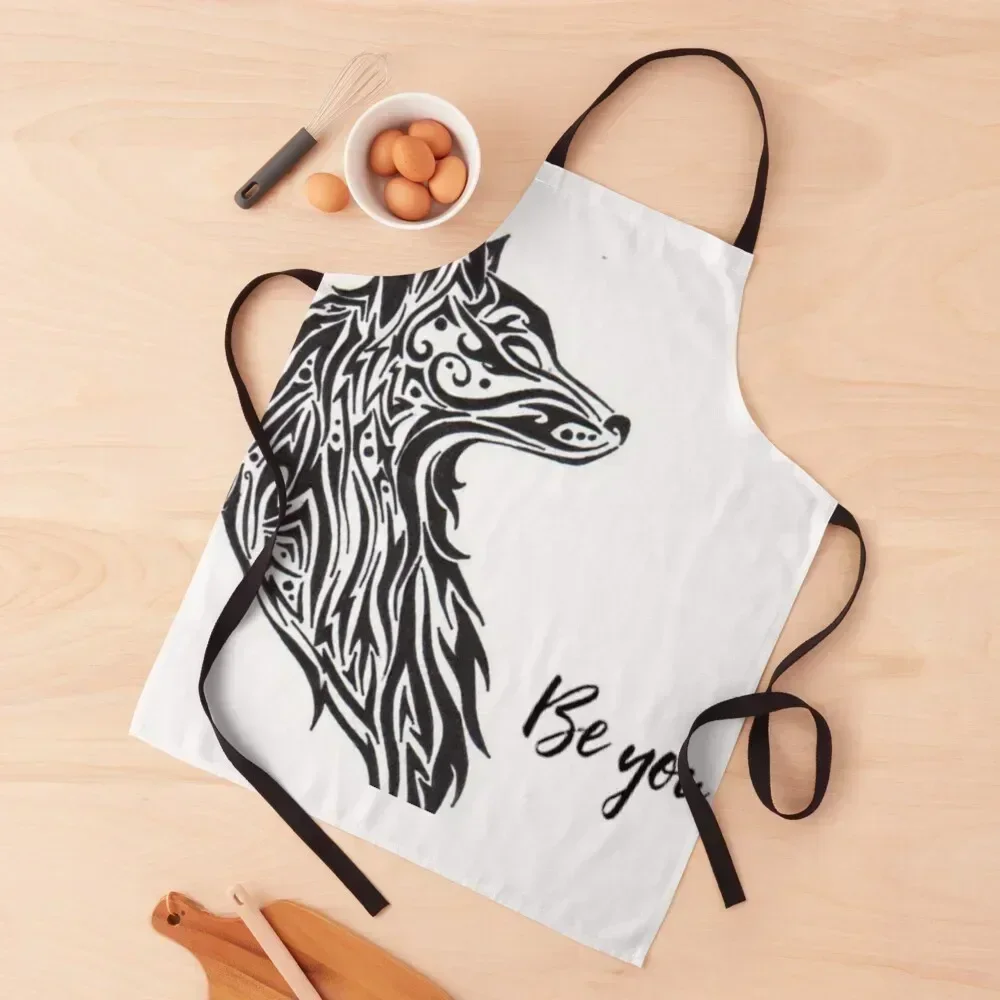 

Wolf Apron kitchen gadgets christmas Woman Work Barber Apron
