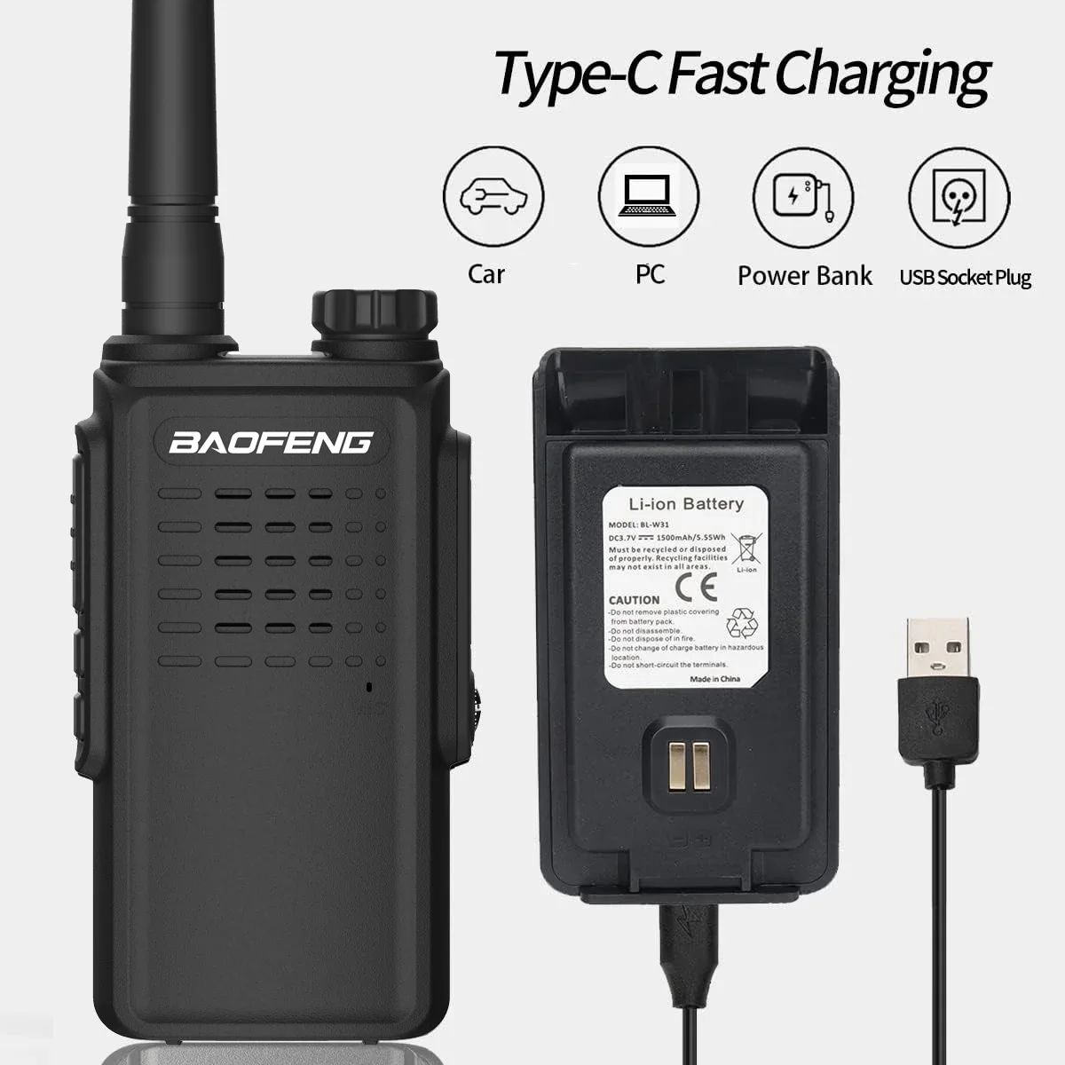 Baofeng w31e ip55トランシーバー、uhf、防水、最も安い、公式ストア、5ワット