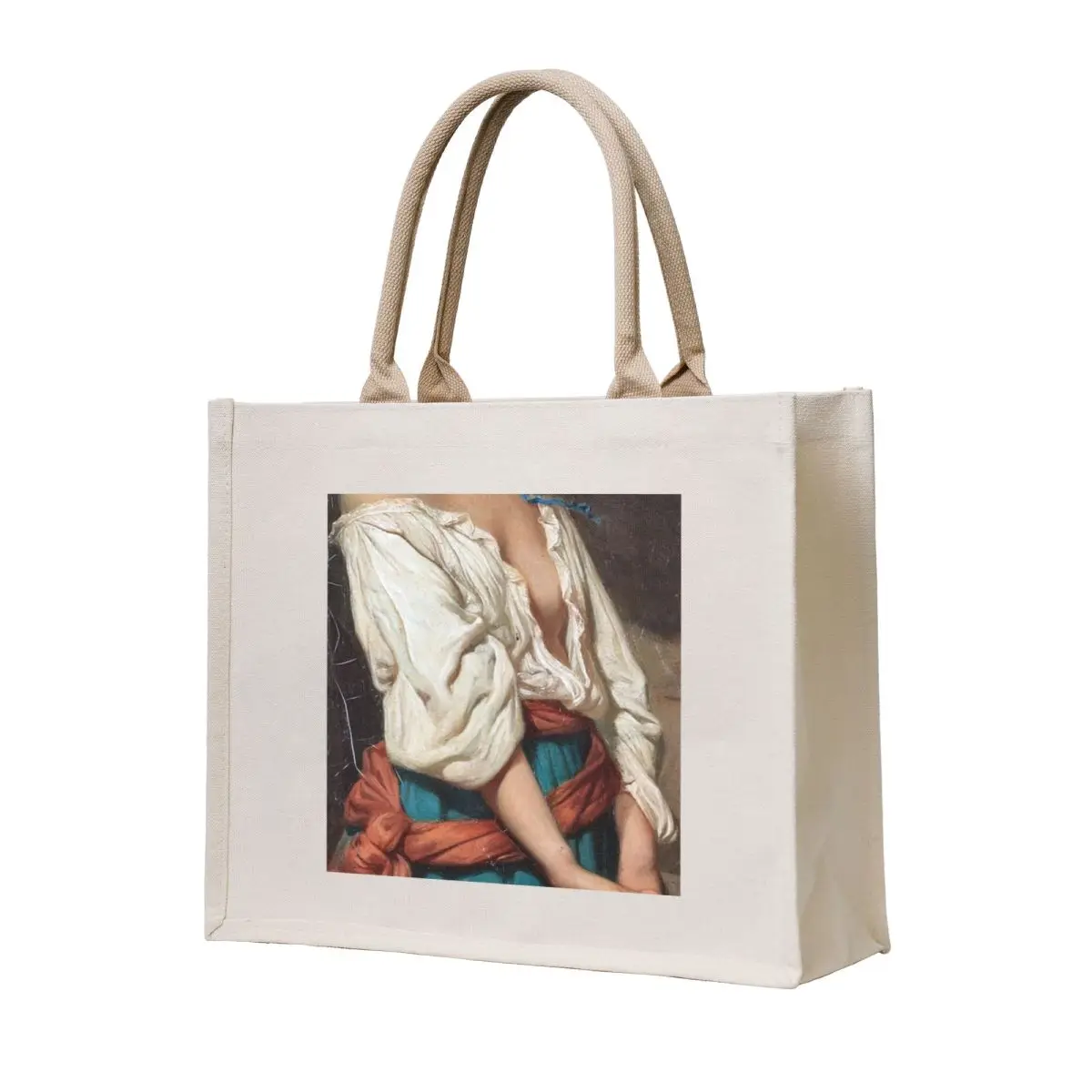 

Ung kvinna i landskap by Charles Zacharie Landelle - Cropped Tote Bag ecological bags Handbags